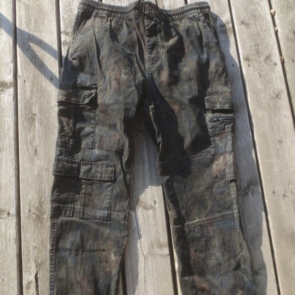 Urbn Idnty Urban Identity Dark Camo Cargo Utility Street Fashion Pants - XL. - Picture 1 of 14